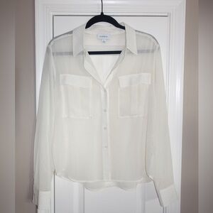 NWOT Evereve utility blouse